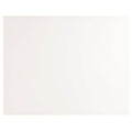 A sleek minimalist white rectangular arctic 750x600 splashback panel with a smooth glossy finish