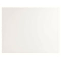 A sleek glossy white rectangular arctic 900x750 splashback panel with a smooth reflective surface