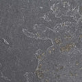 Dark gray ardosia diamond sawn edge stone tile 60 x 60cm with rough textured surface and subtle white and brown veining
