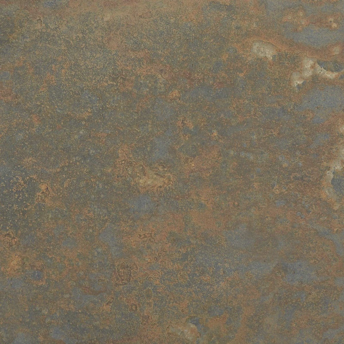 Ardosia diamond sawn edge stone tile 60 x 60cm with rust-colored textured surface and mottled brown and gray patterns