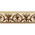 Art Nouveau Lily Pink Classical Decorative Border on County White