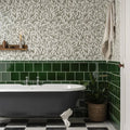 Arts & crafts willow 60x30cm dark gray clawfoot bathtub with white porcelain feet and chrome fixtures