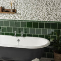 Arts and crafts willow 60x30cm black and white clawfoot bathtub with chrome fixtures in classic design