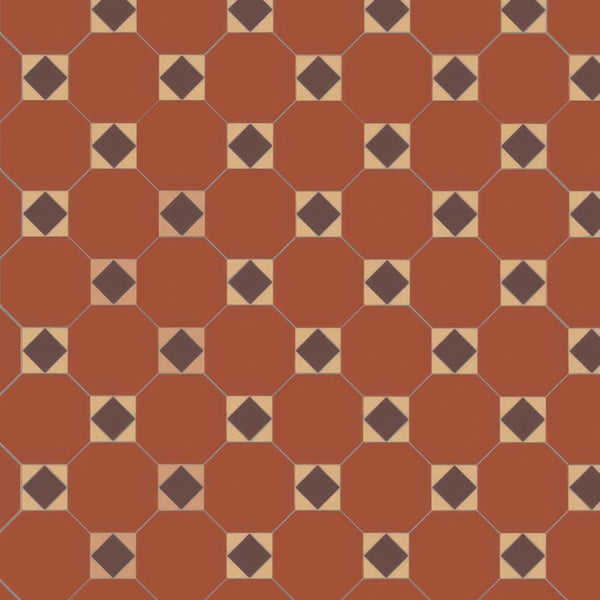 Red, Brown & White