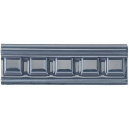 Ascot Blue Dentil Moulding Ceramic Wall Tile 152x50mm