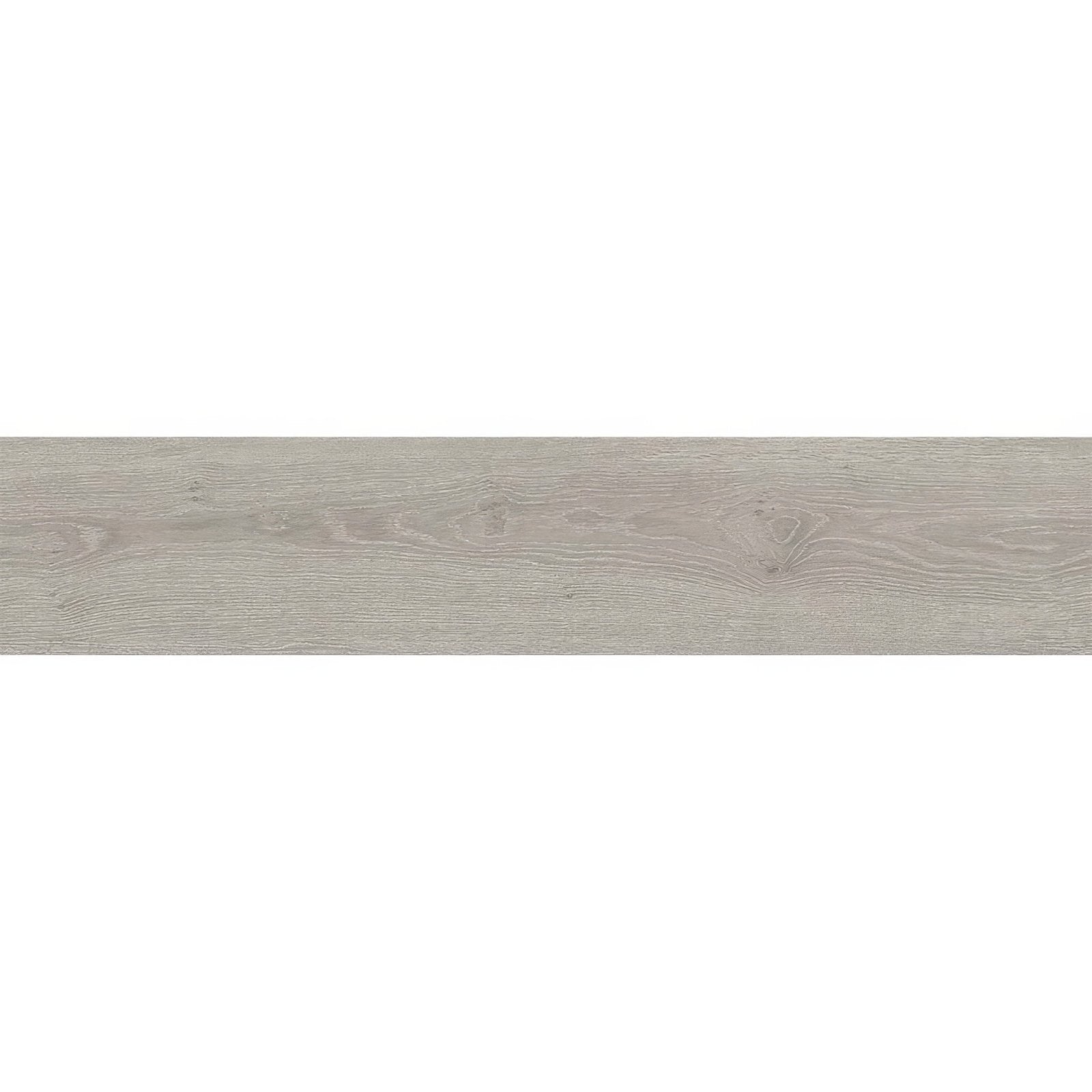 Ashdown limed oak herringbone light gray wood-effect laminate plank with subtle natural grain and faint knots