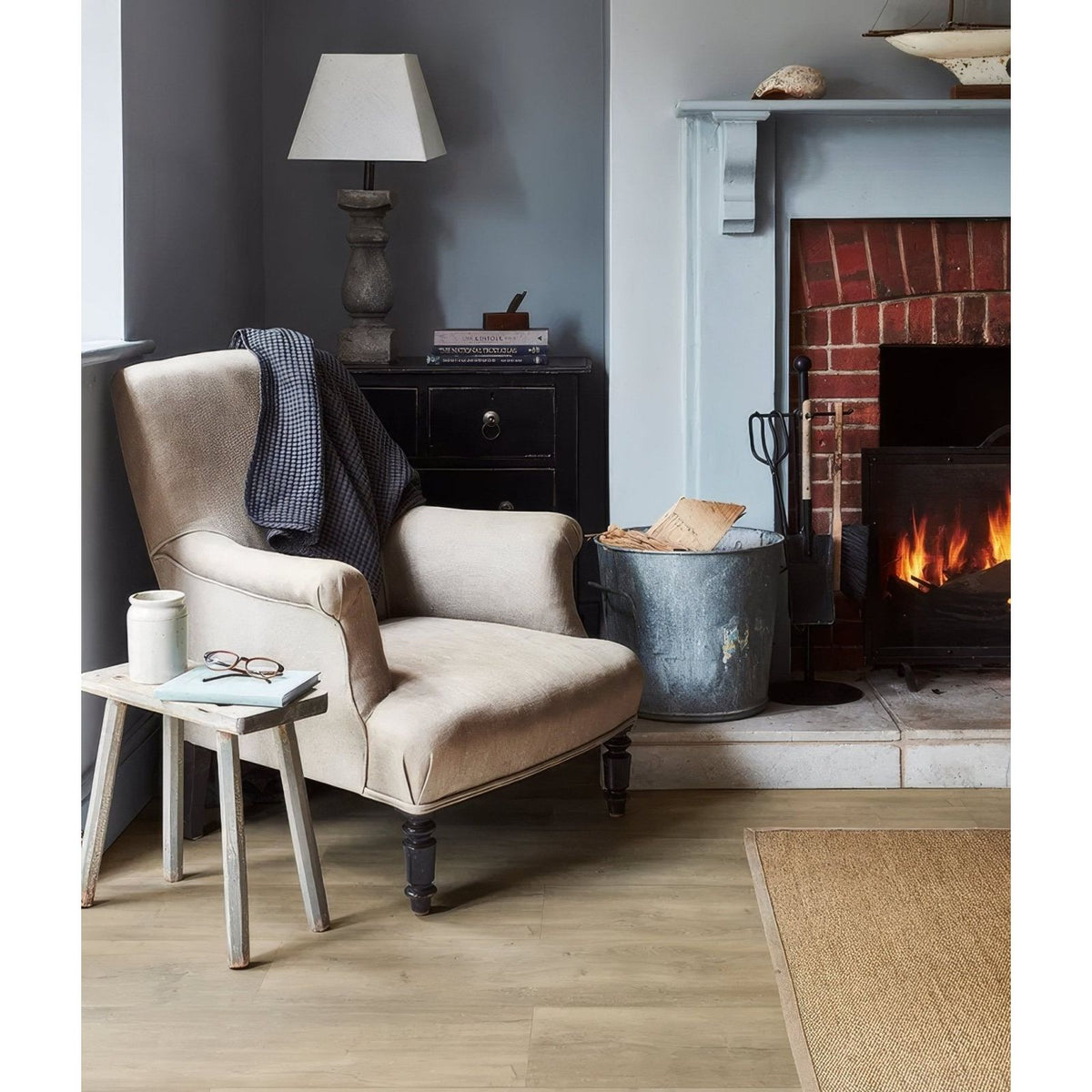 Ashurst Minerale Plank Click Tile shown as flooring