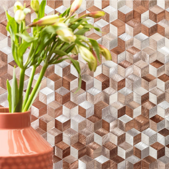 Astral Copper Aluminium Mosaic - alternate view