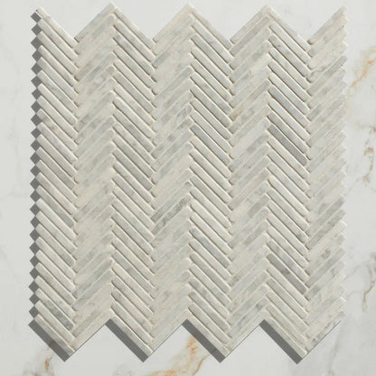 Athens Carrara Marble Mosaic