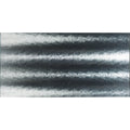 Aurora borealis silver decorative glass featuring a silver metallic corrugated textured wavy surface