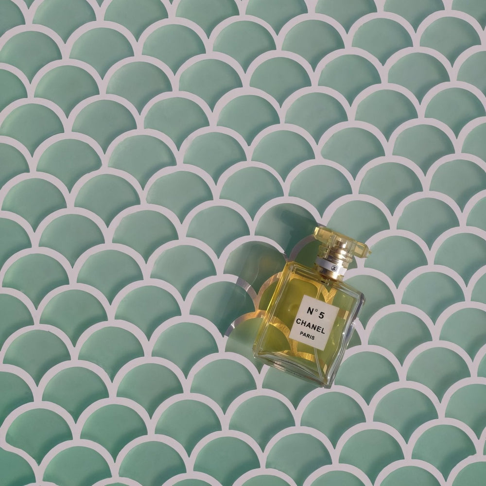 Aurora Fan Green Mosaic