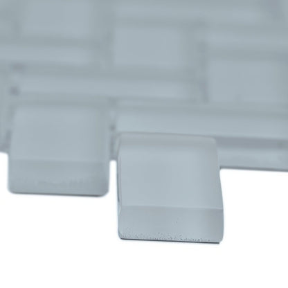 Aurora Herringbone Grey Mosaic