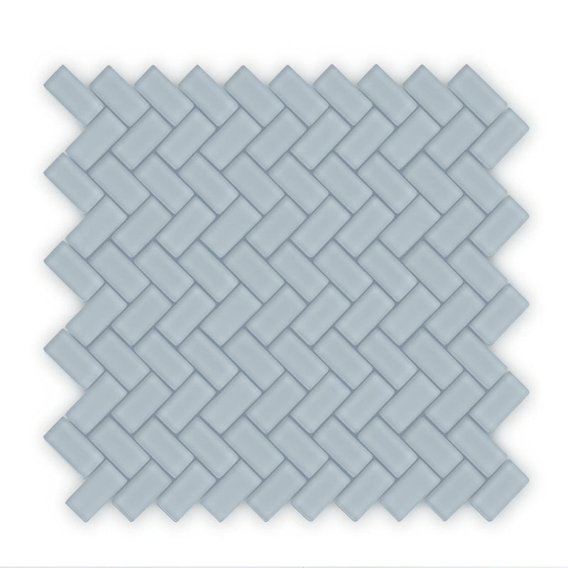 Aurora Herringbone Grey Mosaic