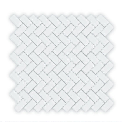 Herringbone White mosaic
