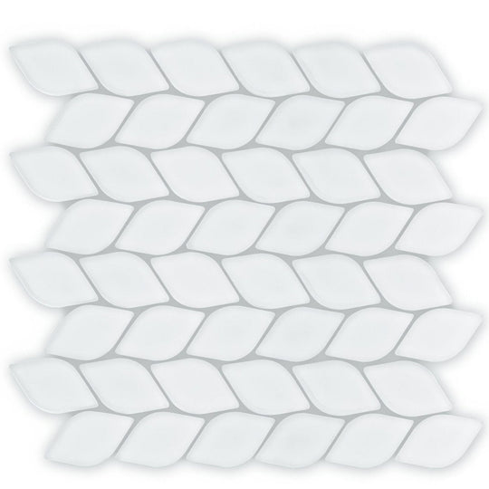 Aurora Leaf White Mosaic