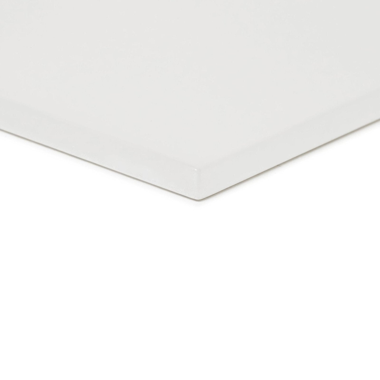 Aurora levi glass tile featuring a white glossy rectangular glass panel for modern wall decor