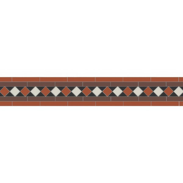 Black, Brown, Red & Dover White