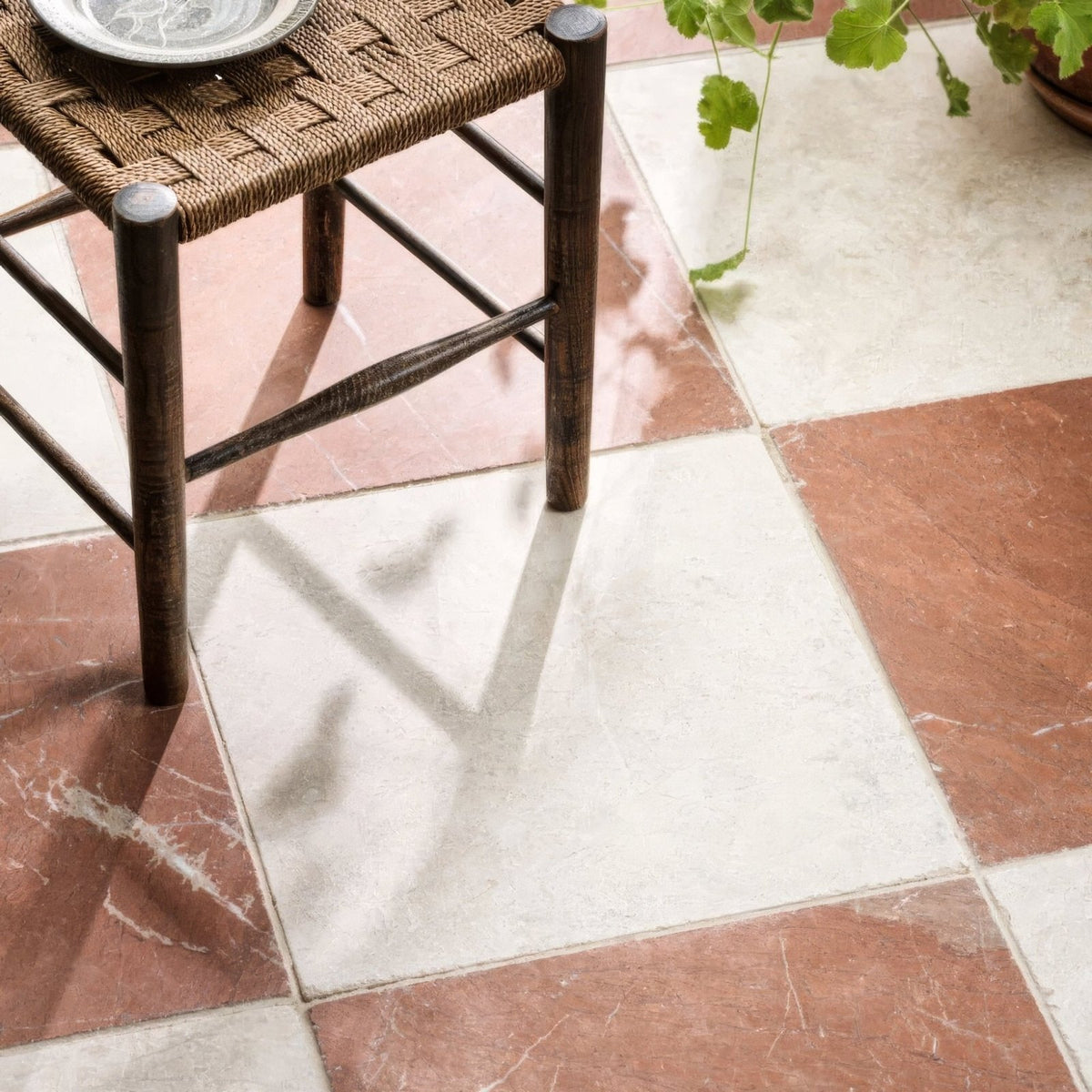 Avalon Tumbled Rosso Marble Tile terracotta tumbled marble tile