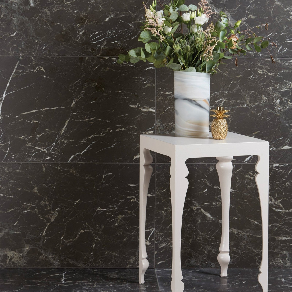Avante Garde Marble Honed 61 x 40cm as a kitchen splashback