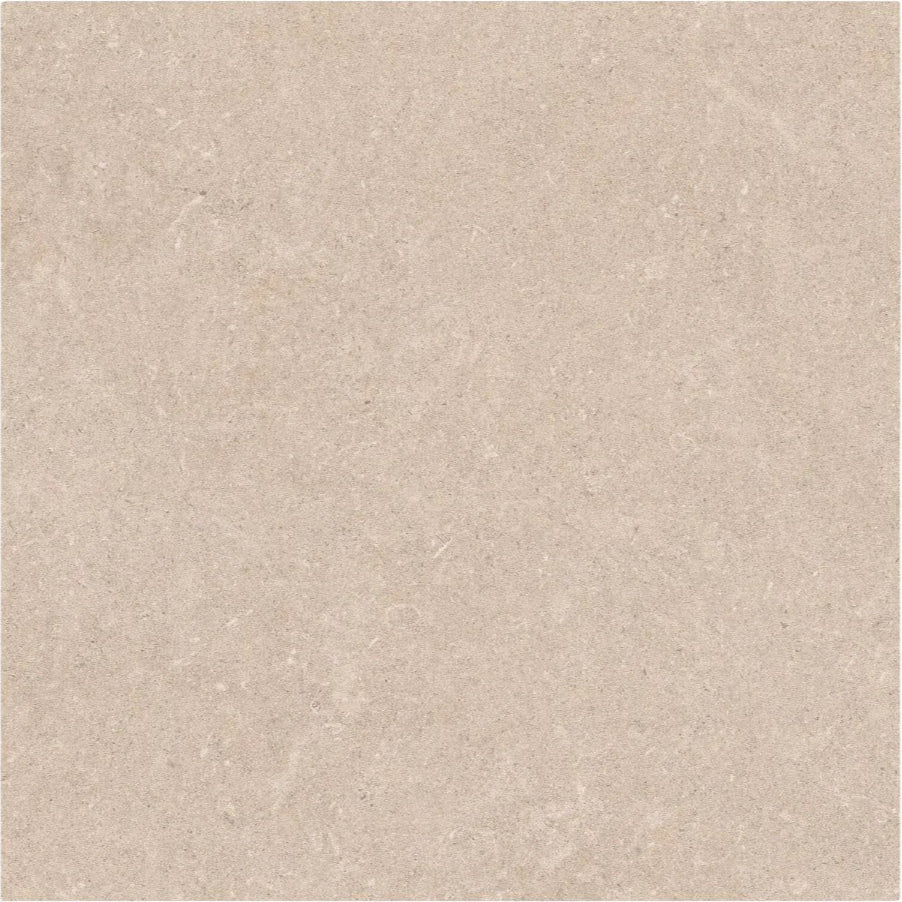 Beige textured ceramic tile axis sand 60 x 60cm with subtle natural stone veining for flooring and walls