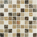 Azahar Venetian mosaics beige brown and black marble mosaic tile with natural veining patterns for elegant decor