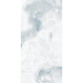 A sleek white marble azul onyx tile with subtle gray veining measuring 60 x 120cm for elegant flooring or walls