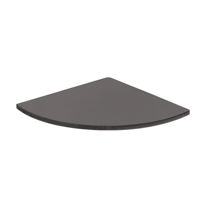 Pier Corner Glass Shelf in Black - Origins Living, view 2