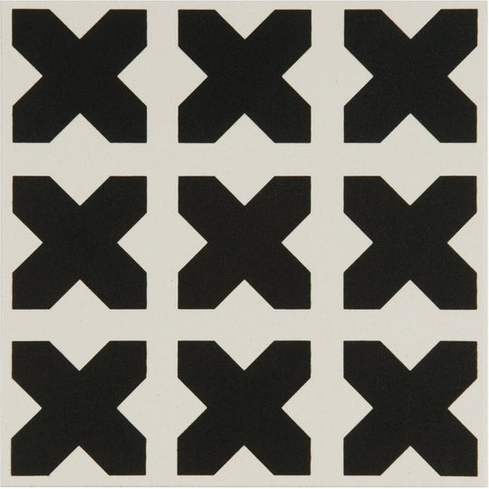 Babylonian Black on Dover White