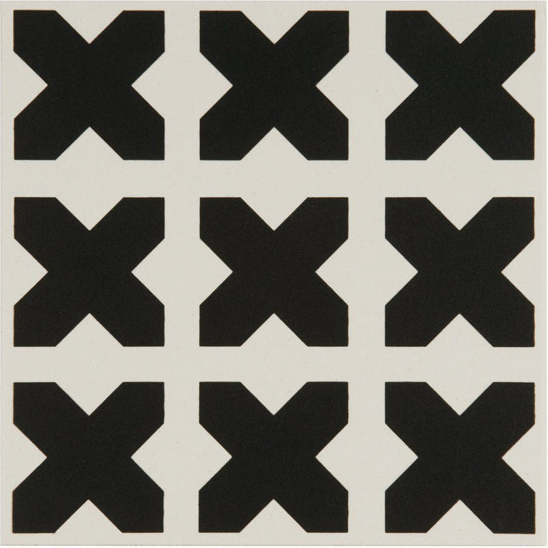 Babylonian Black on Dover White