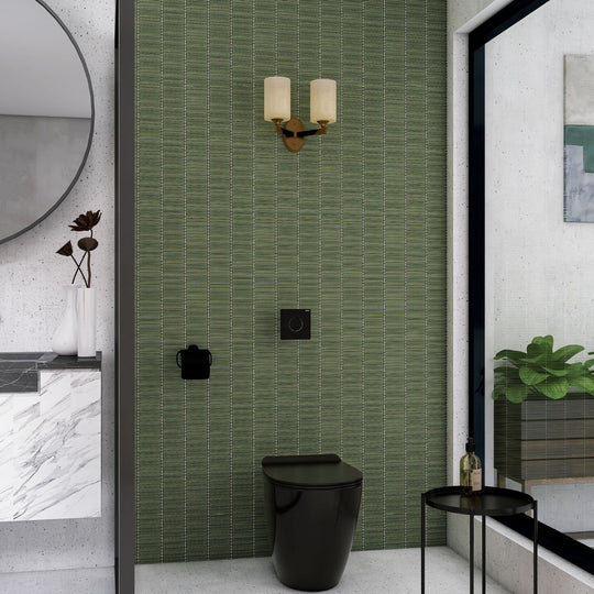 Bamboo Lustre Porcelain Mosaic Avocado - alternate view