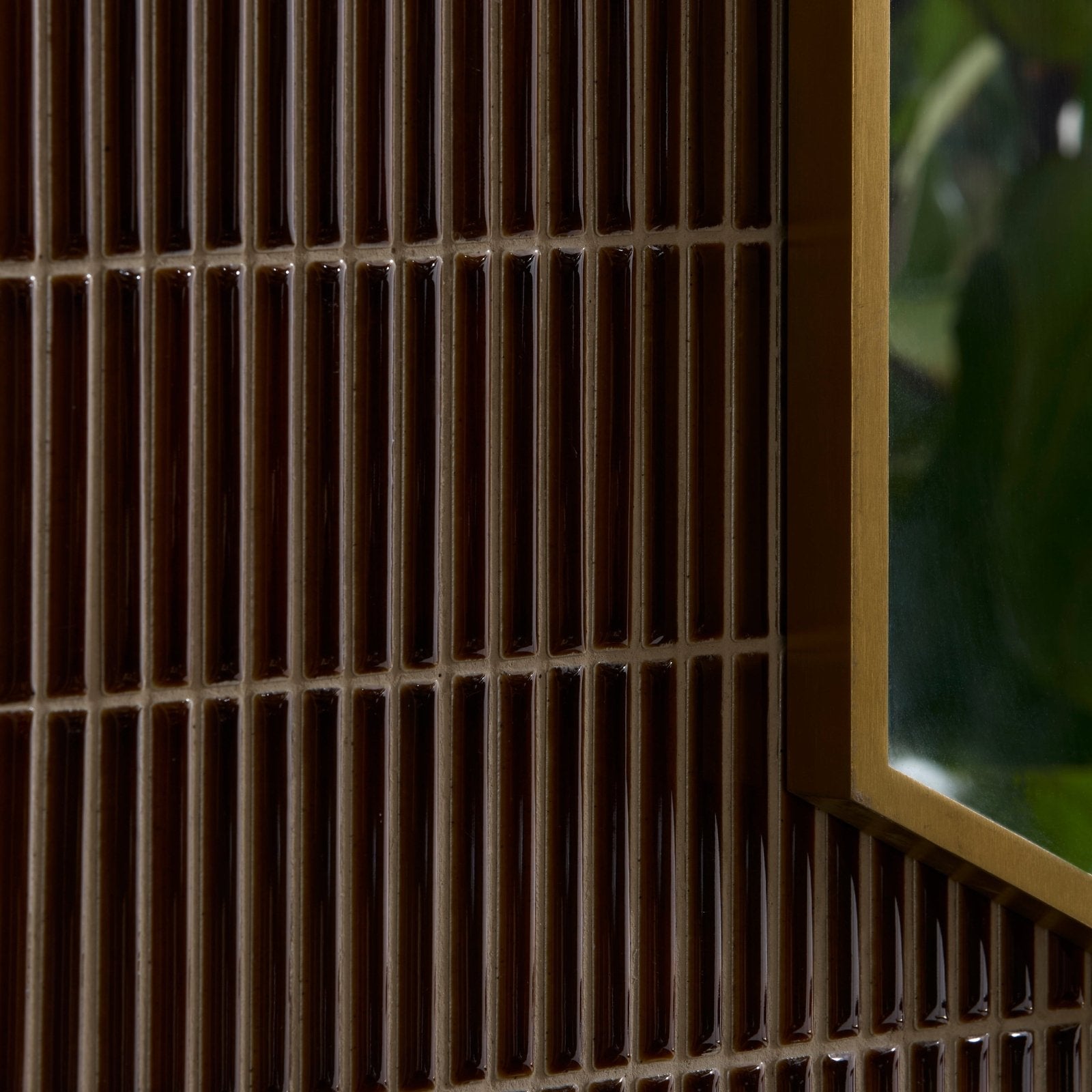 Bamboo Porcelain Mosaic Caramel