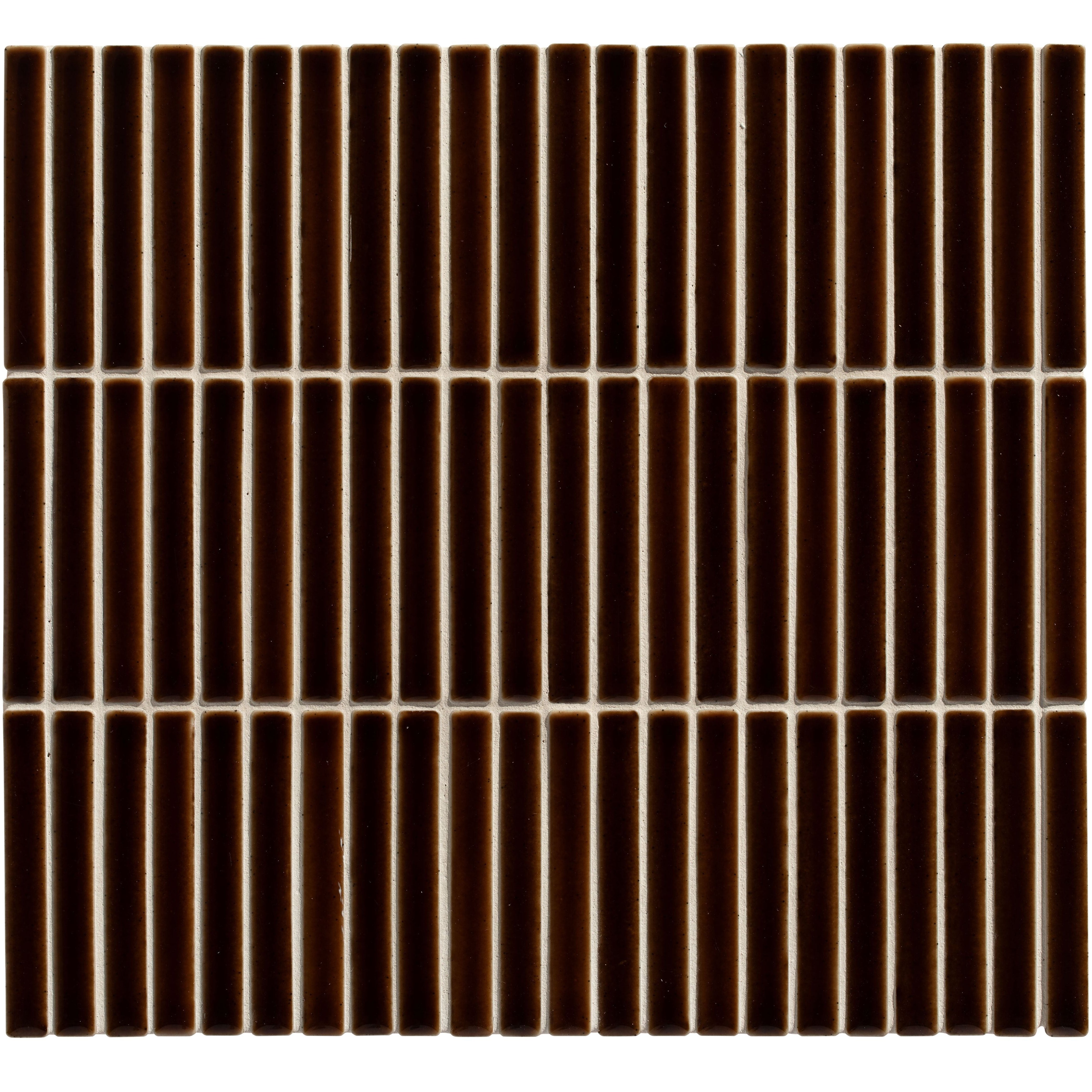 Bamboo Porcelain Mosaic Caramel