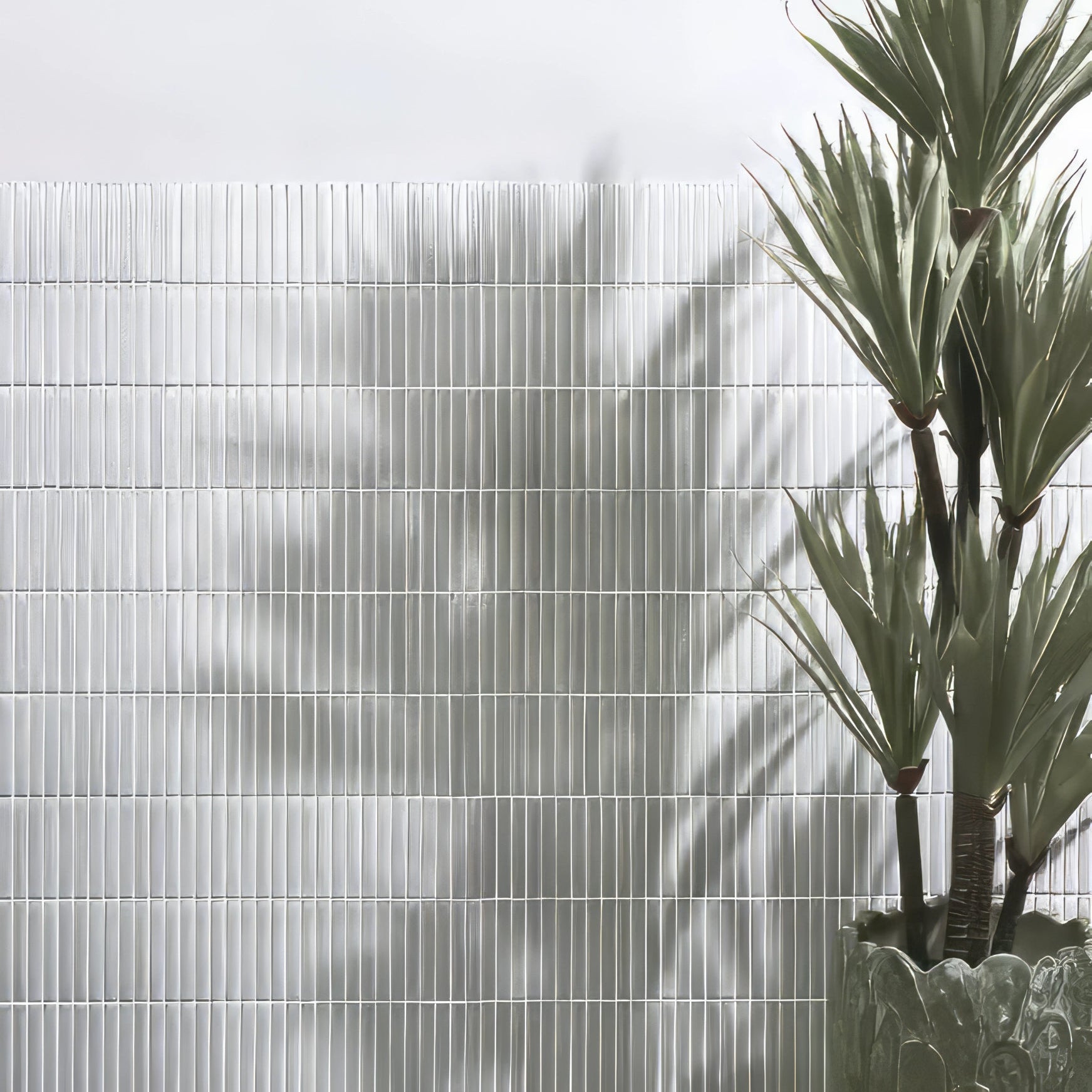 Bamboo Porcelain Mosaic Soft Grey