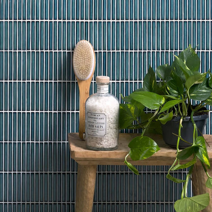 Bamboo Porcelain Mosaic Verdigris