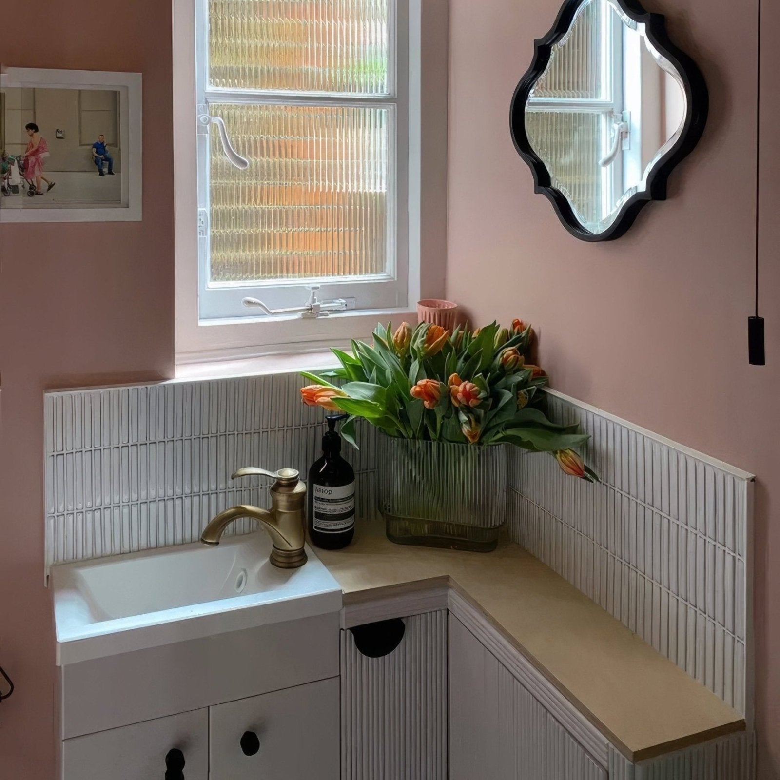 Bamboo Porcelain Mosaic White