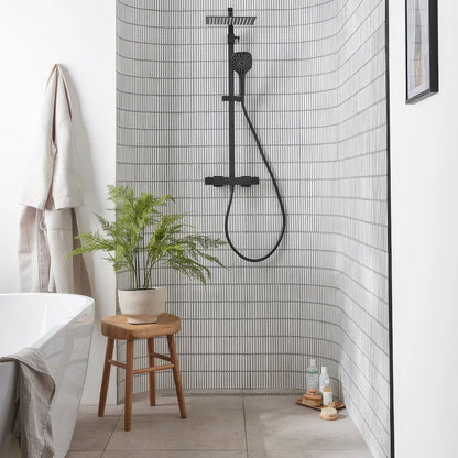 Bamboo Porcelain Mosaic White