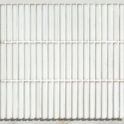 Bamboo Porcelain Mosaic White