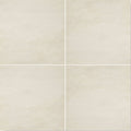 Beige matte-finish ceramic floor tiles arranged in a four-square grid barbican silk street 60 x 60cm