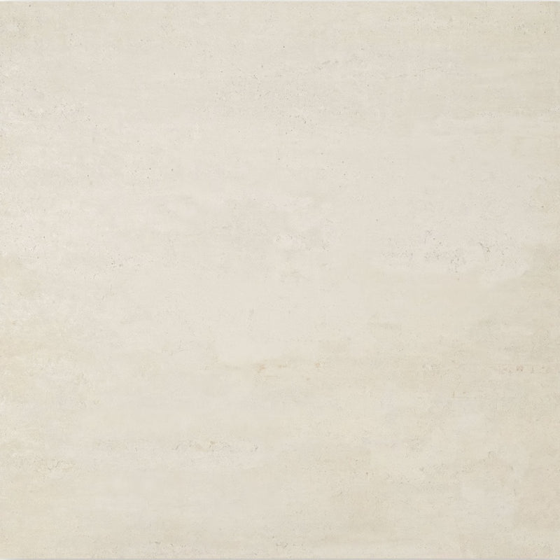 Barbican silk street cream-colored ceramic tile with subtle texture and smooth matte finish 60 x 60cm