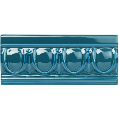 Baroque Blue Egg & Dart Moulding