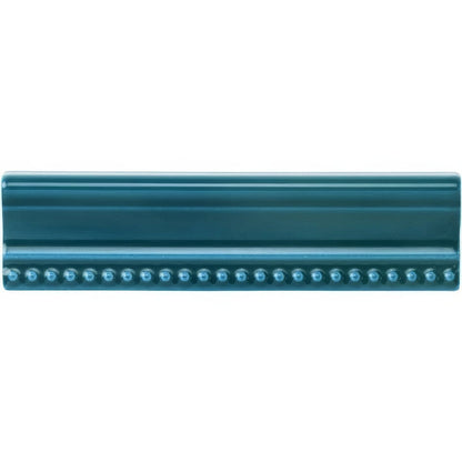 Baroque Blue Hogarth Moulding Ceramic Wall Tile 152x38mm