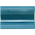 Baroque Blue Plain Cornice Ceramic Wall Tile 152x75mm