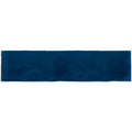 Deep blue rectangular bastille large brick ceramic tile with smooth glossy finish ideal for walls and floors