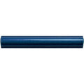 A glossy navy blue ceramic bastille ogee moulding tile with smooth rounded edges and subtle gradient finish