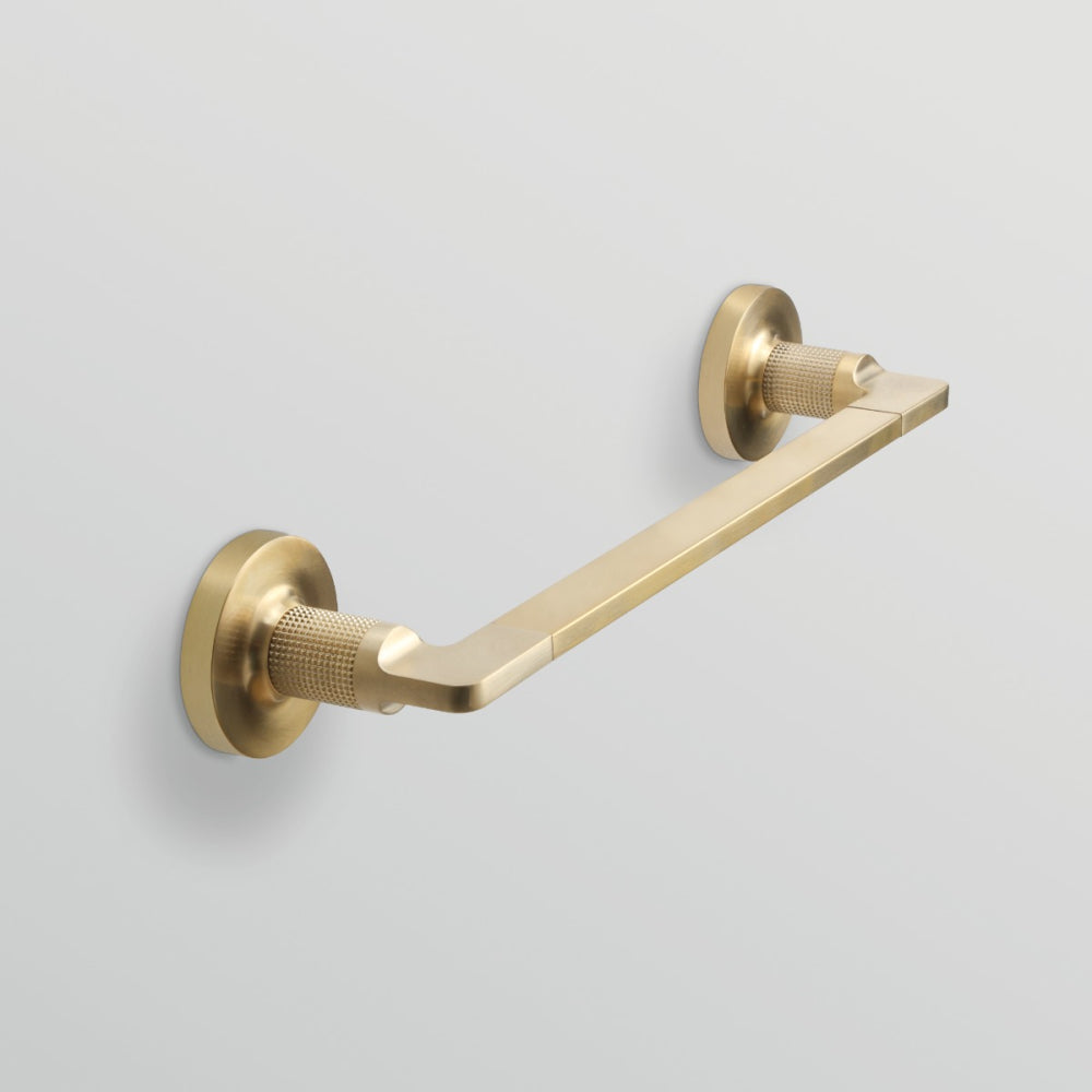 Baxter Towel Rail 35cm in Brushed Brass - Origins Living, view 2