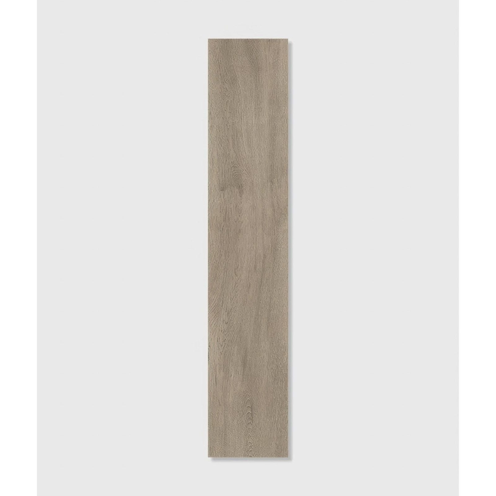 Gray wood-grain vinyl plank flooring in beach hut porcelain caramel with durable caramel accents and realistic texture