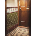 Belle Epoque Tube-Lined Single Tile on County White – detail view 2