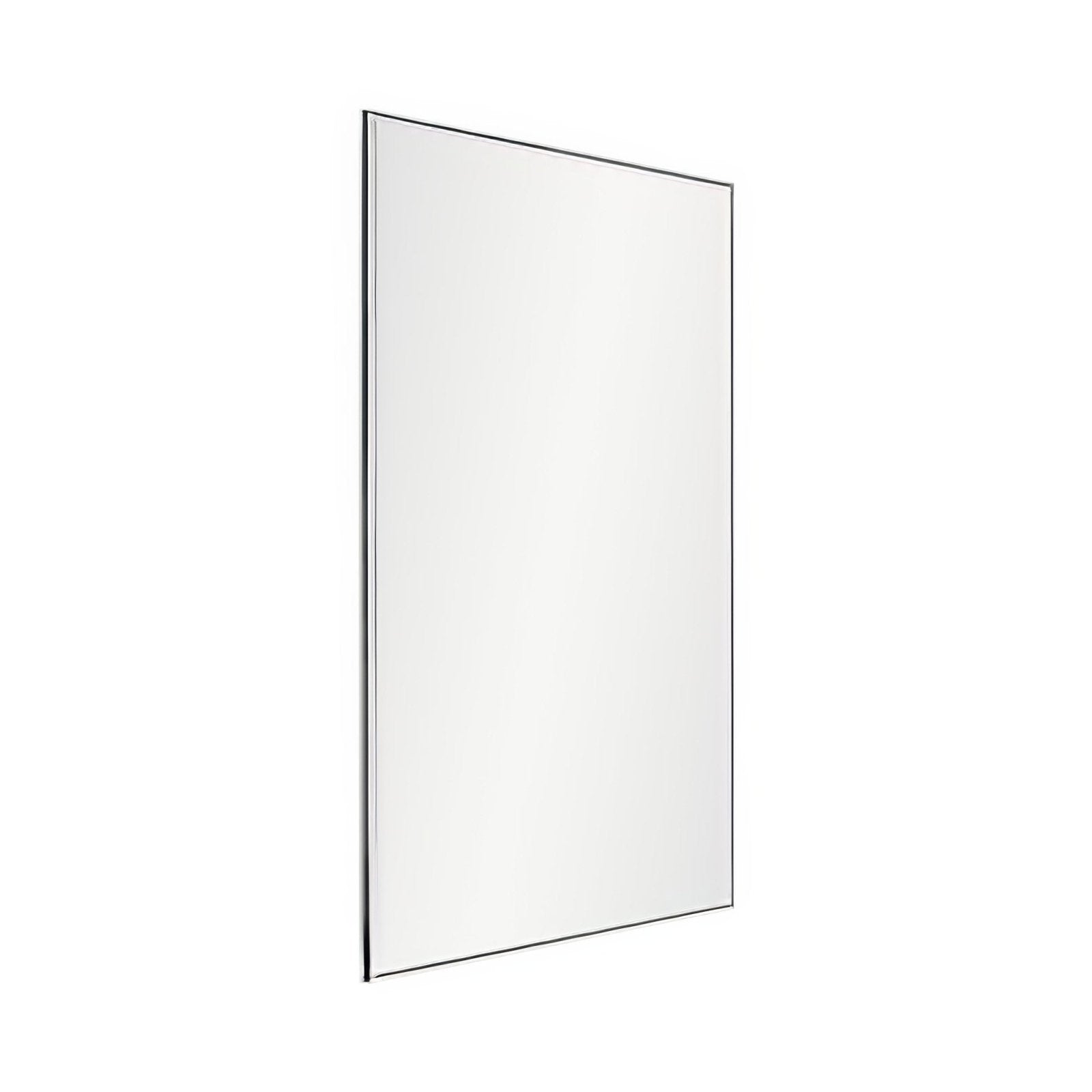 Belvoir rectangular mirror 58 with a sleek thin black frame and rectangular shape for modern home decor