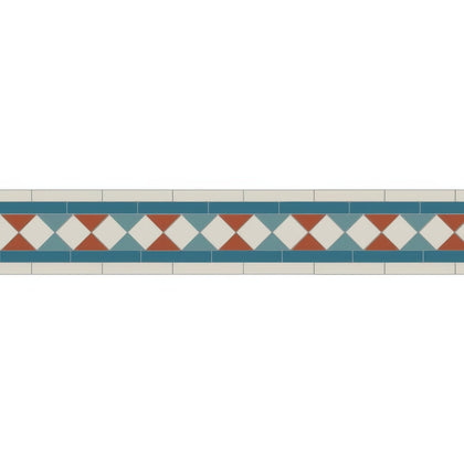 Bennett Blue, Dover White, Pugin Blue & Red