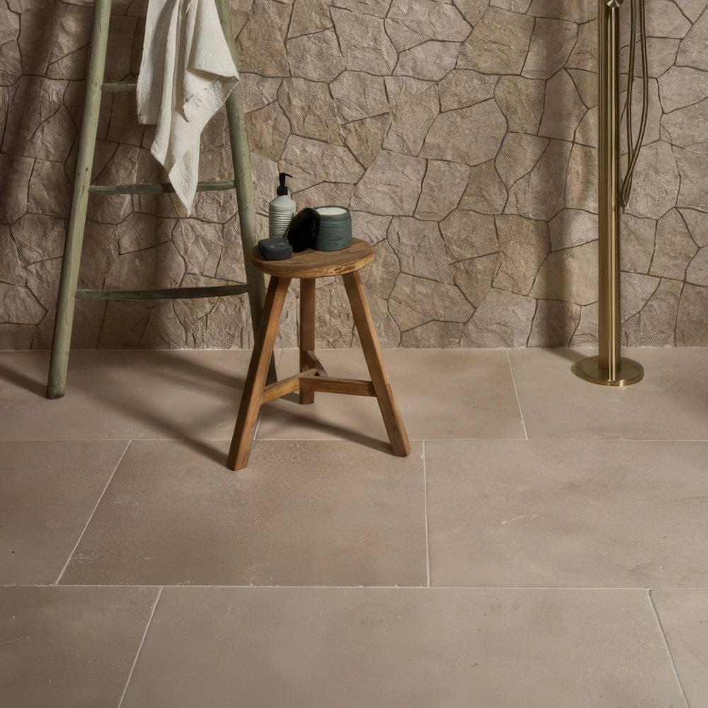 Bergamo Limestone Lightly Seasoned Finish